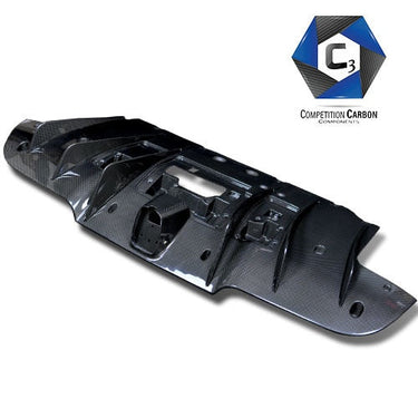 C3 Carbon Ferrari 488 GTB Carbon Fiber Rear Diffuser